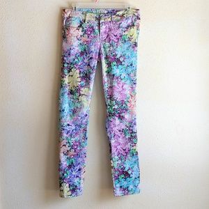 Aeropostale Ashley Ultra Skinny Floral Jeans C10